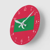 Maldiven vlag ronde klok (Hoek)