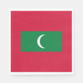 Maldiven vlag servet (Voorkant)