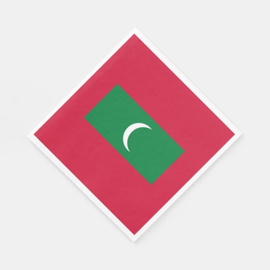 Maldiven vlag servet (Hoek)