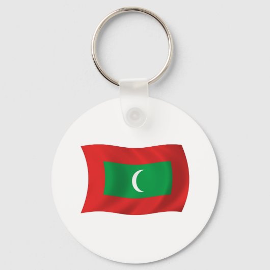 Maldiven Vlag Sleutelhanger (Voorkant)