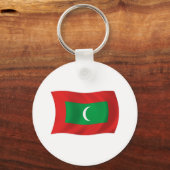 Maldiven Vlag Sleutelhanger (Voorkant)