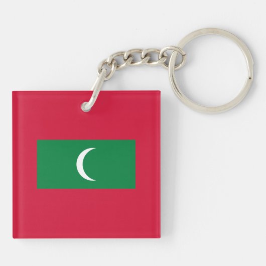 Maldiven vlag sleutelhanger (Achterkant)