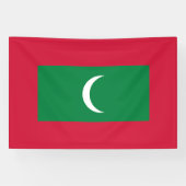 Maldiven vlag spandoek (Horizontaal)