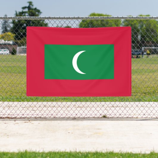 Maldiven vlag spandoek (Insitu)