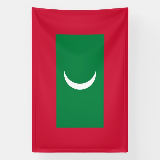 Maldiven vlag spandoek (Verticaal)