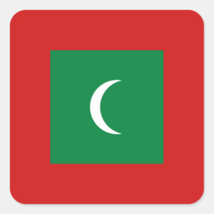Maldiven Vlag Sticker