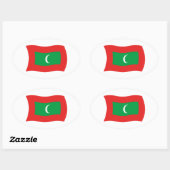 Maldiven Vlag Sticker (Vel)