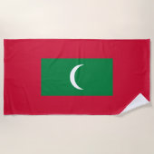 Maldiven vlag strandlaken (Voorkant)