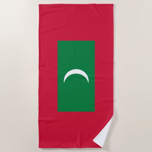 Maldiven vlag strandlaken (Voorkant)