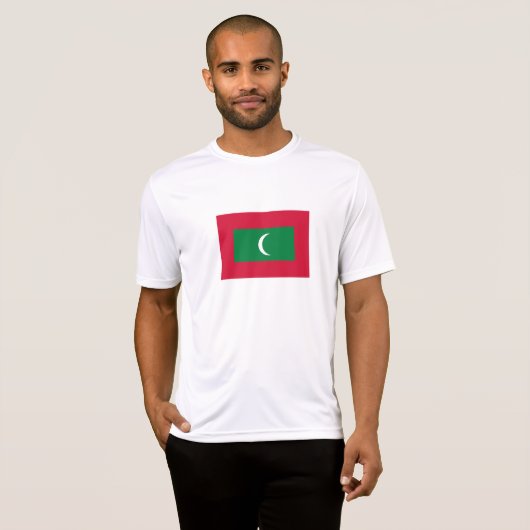 Maldiven vlag t-shirt (Voorkant volledig)