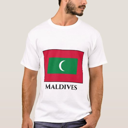 Maldiven vlag t-shirt (Voorkant)