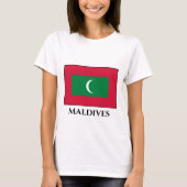 Maldiven vlag t-shirt (Voorkant)