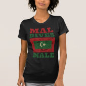 Maldiven vlag t-shirt (Voorkant)
