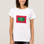 Maldiven vlag t-shirt (Voorkant)