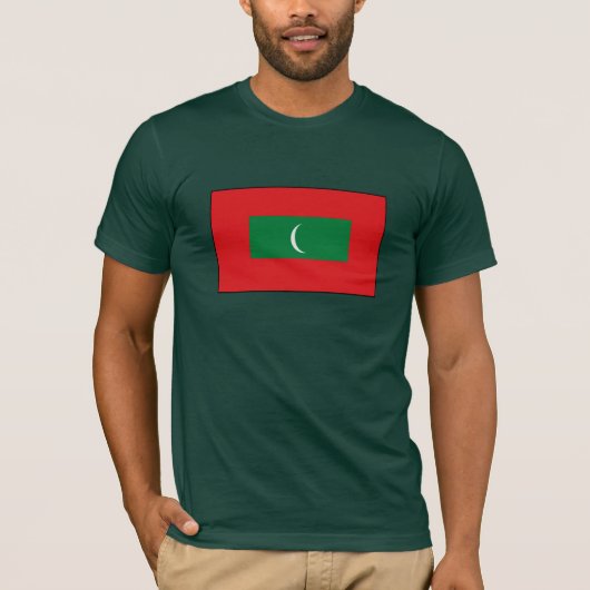 Maldiven Vlag T-shirts en cadeaus (Voorkant)