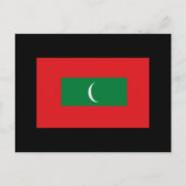 Maldiven Vlag T-shirts en cadeaus Briefkaart (Voorkant)