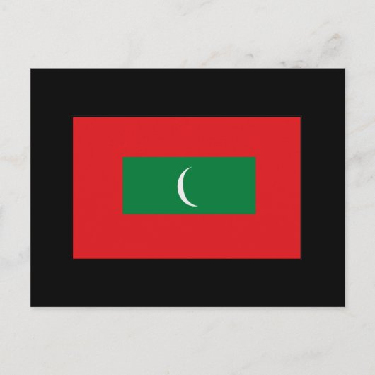 Maldiven Vlag T-shirts en cadeaus Briefkaart (Voorkant)
