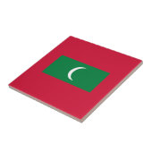 Maldiven vlag tegeltje (Zijkant)