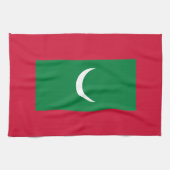 Maldiven vlag theedoek (Horizontaal)