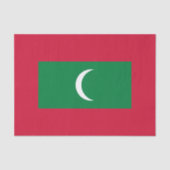 Maldiven vlag tissuepapier (Voorkant)