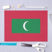 Maldiven vlag tissuepapier (Craft)