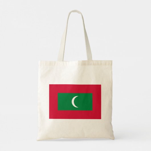 Maldiven vlag tote bag (Achterkant)