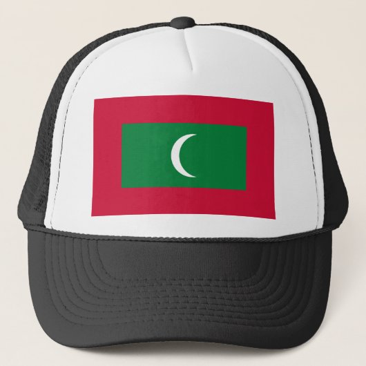 Maldiven vlag trucker pet (Voorkant)