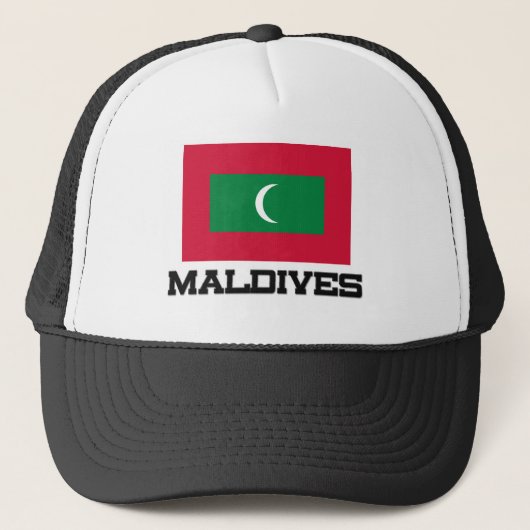 Maldiven vlag trucker pet (Voorkant)