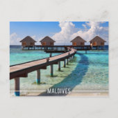Maldiven Water Bungalows Briefkaart (Voorkant)
