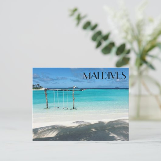 maldiven zweren briefkaart (Staand voorkant)