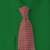 Maldives Flag Brick Pattern Stropdas