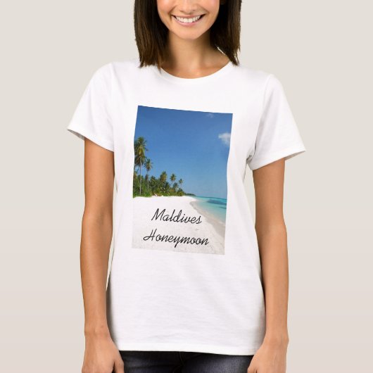 Maldives Honeymoon T-shirt (Voorkant)