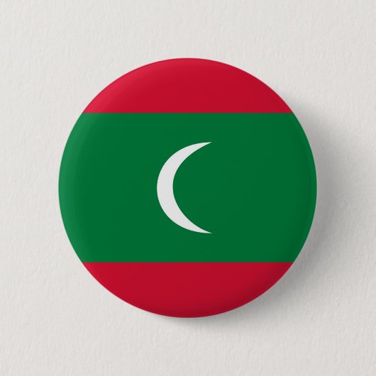 maldives - landenvlag ronde button 5,7 cm (Voorkant)