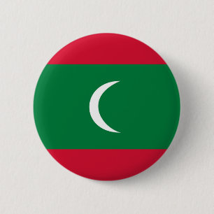maldives - landenvlag ronde button 5,7 cm