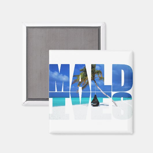 maldives - Malediven Magneet (Voorkant / Achterkant)