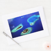 Maldives Rechthoekige Sticker (Envelop)