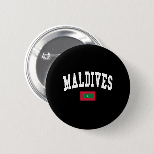 MALDIVES RONDE BUTTON 5,7 CM (Voorkant /achterkant)