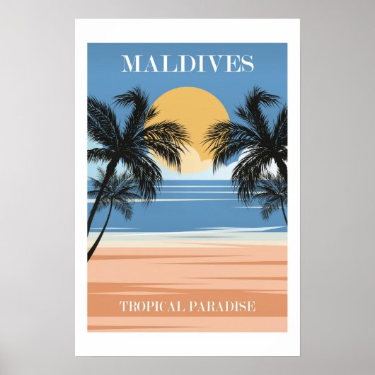 Maldives, Tropical Paradise Poster (Voorkant)