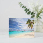 Maldiviaanse ontsnapping briefkaart (Staand voorkant)