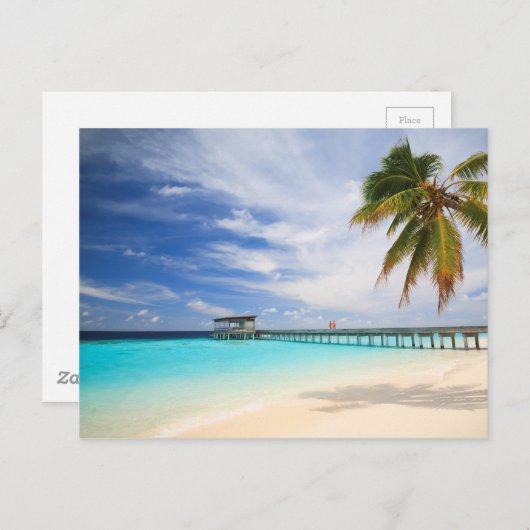 Maldiviaanse ontsnapping briefkaart (Voorkant / Achterkant)