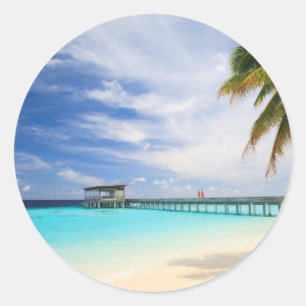 Maldiviaanse ontsnapping ronde sticker