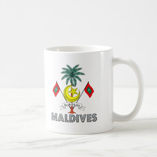 Maldivian Emblem Koffiemok (Rechts)