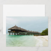 Maldivisch resort (Voorkant / Achterkant)