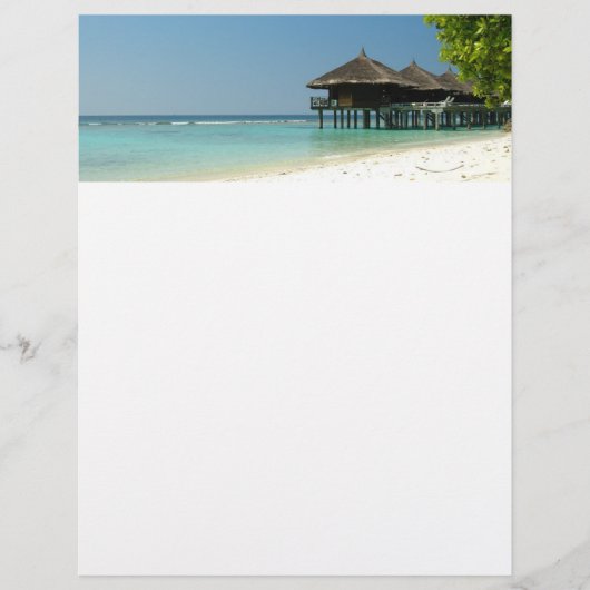 Maldivisch resort flyer (Voorkant)