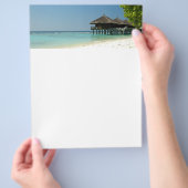 Maldivisch resort flyer (Hand)