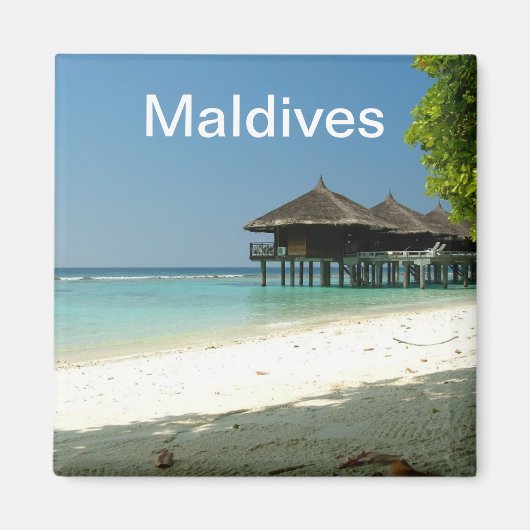 Maldivisch resort magneet (Voorkant)