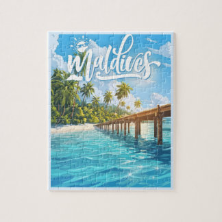 Maldivisch strand legpuzzel