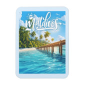 Maldivisch strand magneet (Verticaal)
