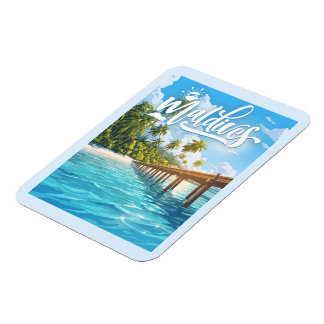 Maldivisch strand magneet