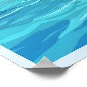 Maldivisch strand poster (Hoek)